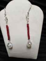 5490_sterling_silver__red_beads___crystal_dangling_earrings_for_pierced_ears